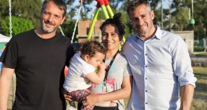 Achával y Laurent inauguraron un nuevo espacio público para Peruzzotti