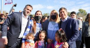 Achával y Kicillof inauguraron la primera de 11 nuevas escuelas que tendrá el distrito