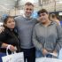 Achával acompañó a los jóvenes que recibieron su tablet en Lagomarsino