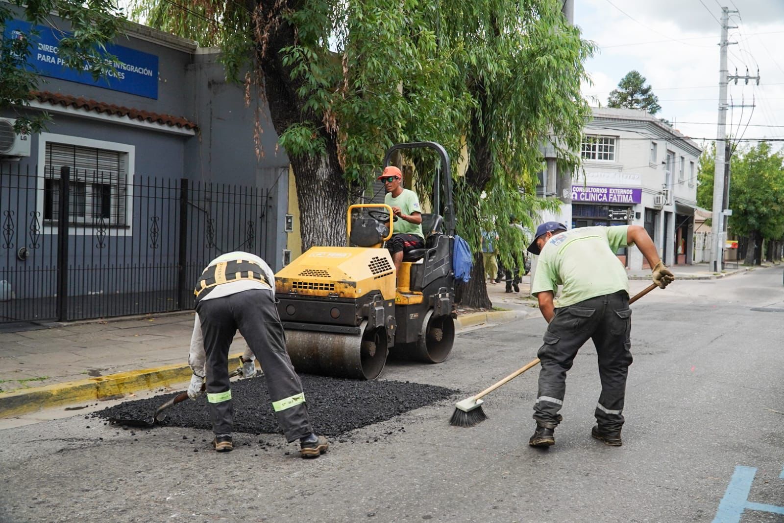 El Municipio comenzó trabajos de bacheo en Pilar centro